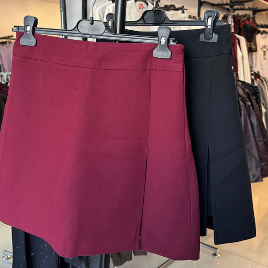 Slit Skirt With Shorts Underneath