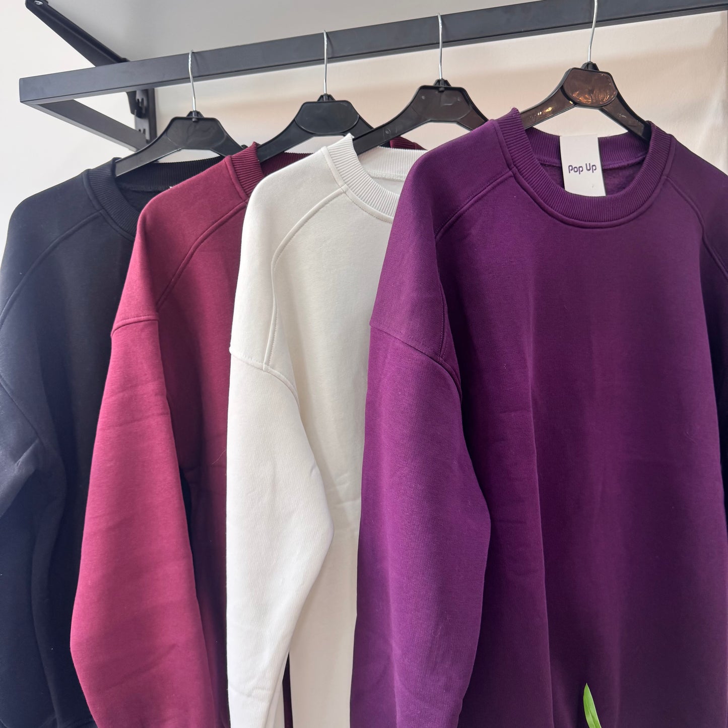 Plain Long Sweatshirts