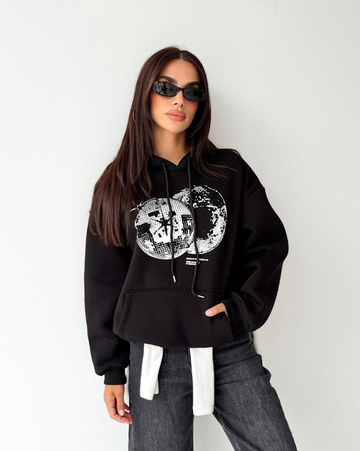 Black Disco Hoodie