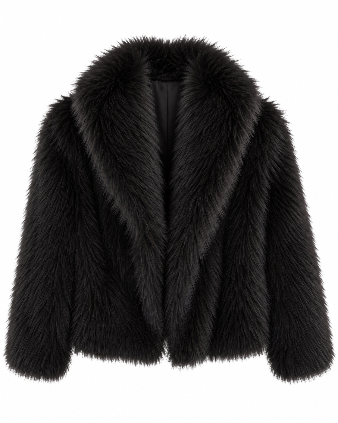 Black Faux Fur Jacket