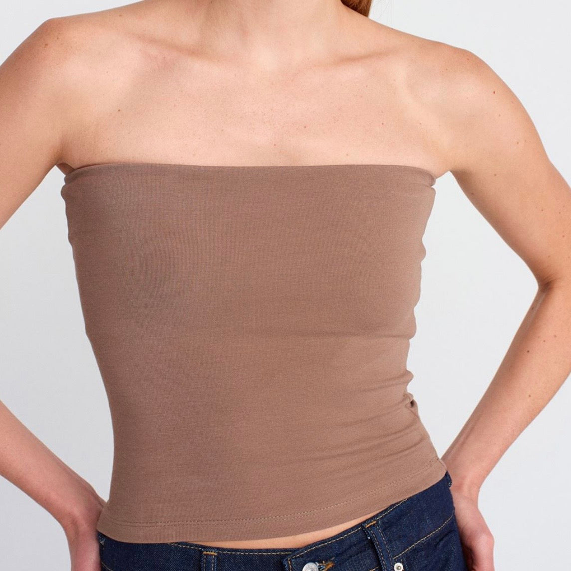 Nude Bandeau Top