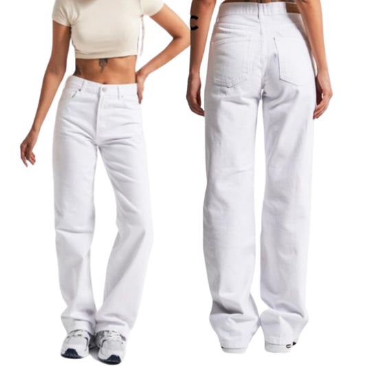 White Denim Pants