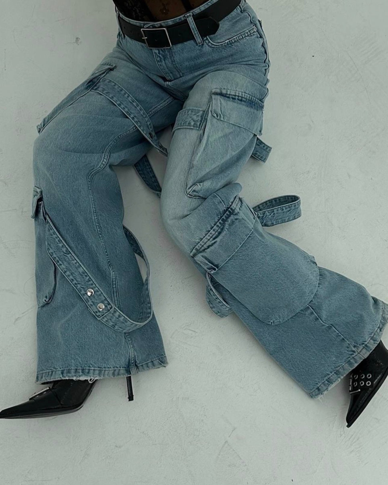 Cargo Denim Pants