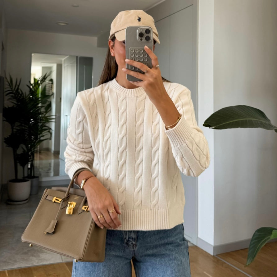 White Knit Sweater