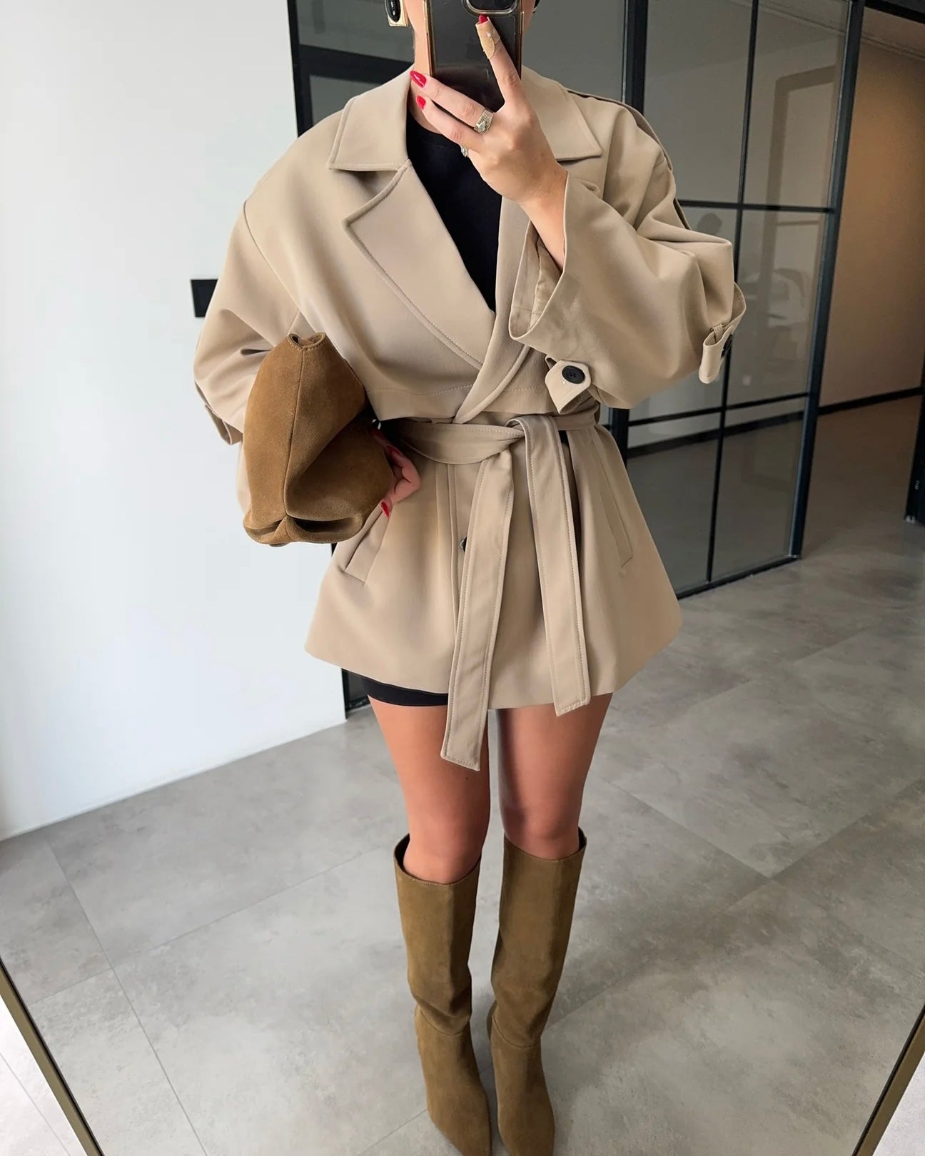 Camel Dalia Trench Coat