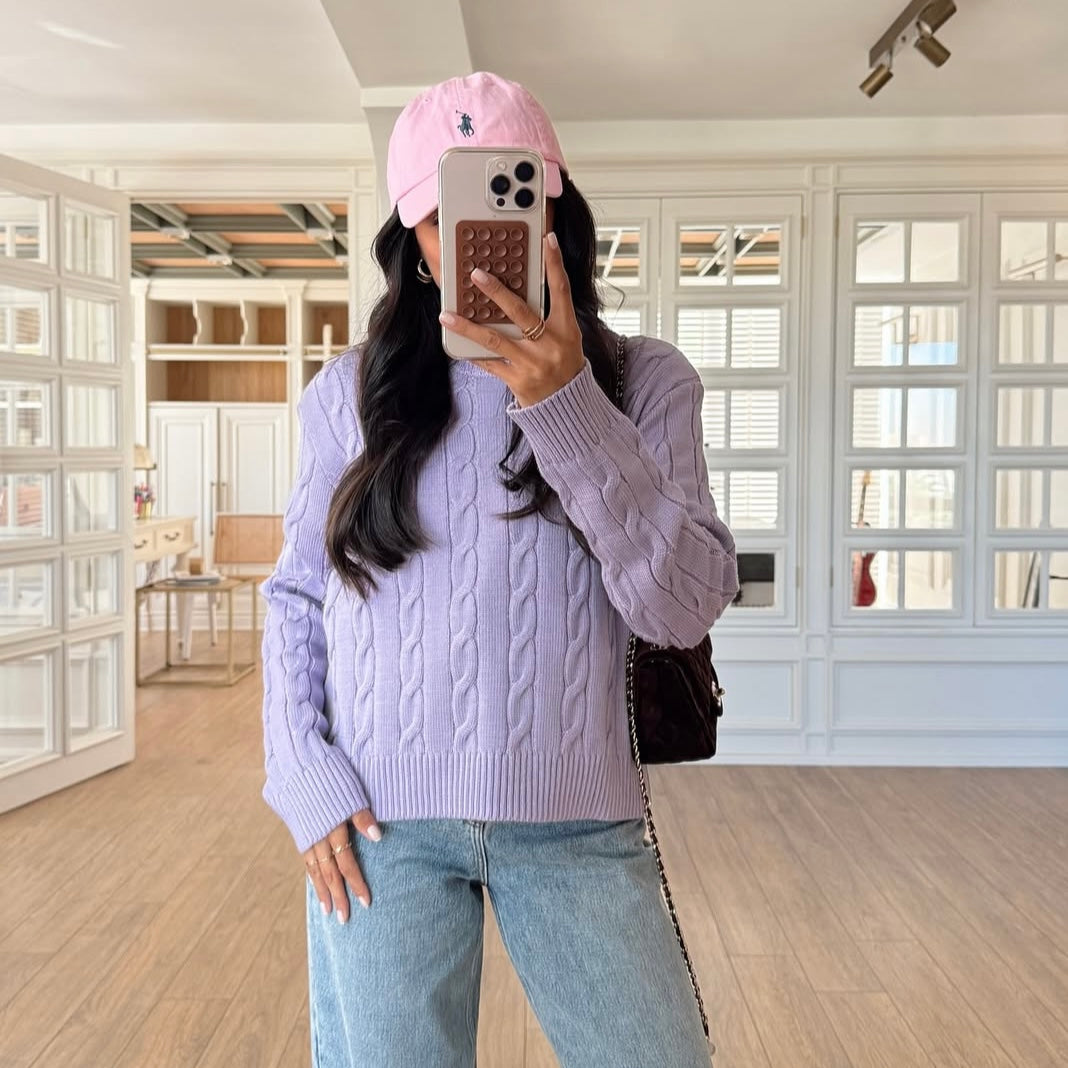Purple Knit Sweater