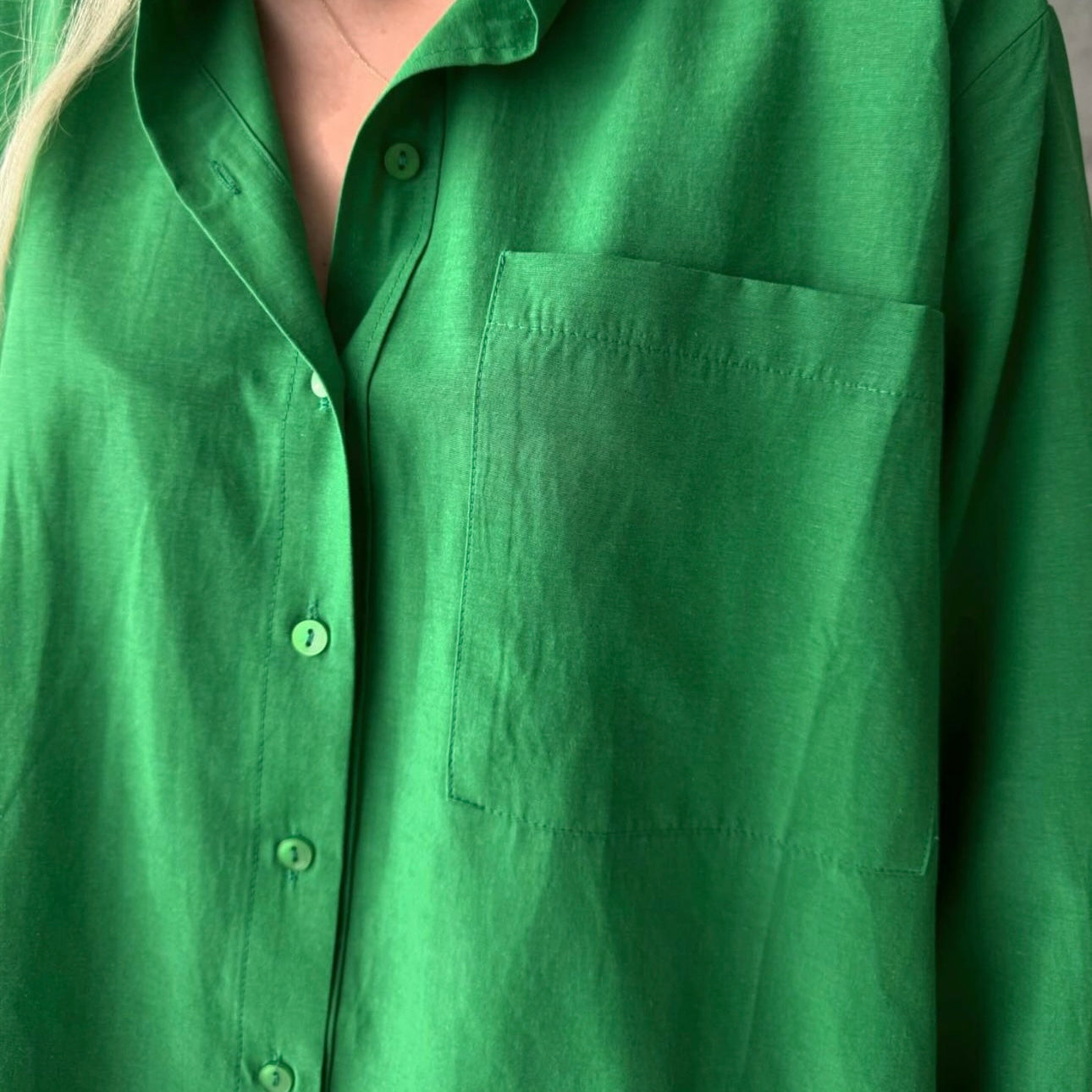 Green Oversized Shirt