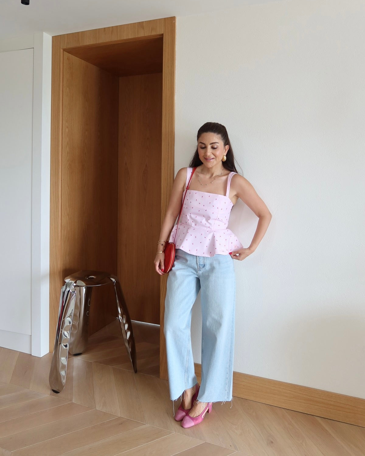 Pink Floral Top