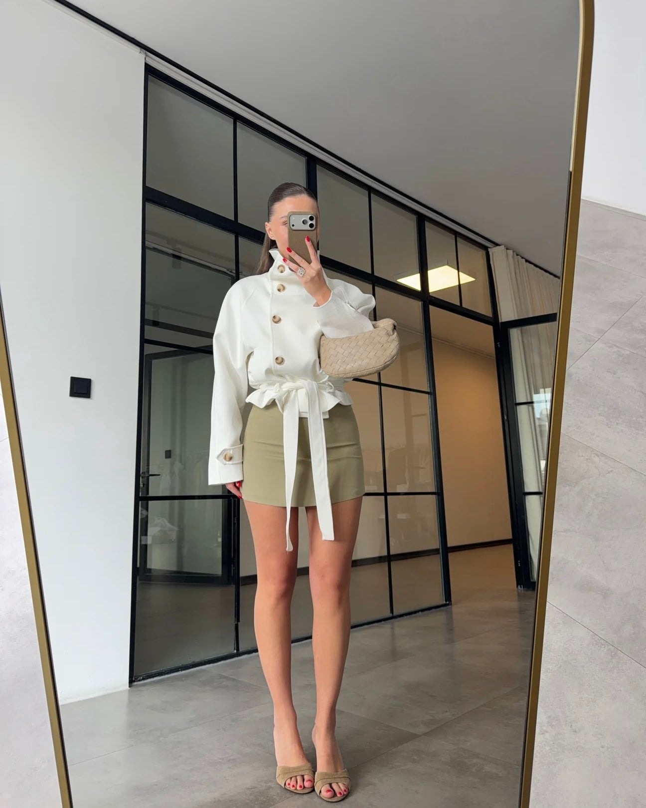 Olive Green Skort