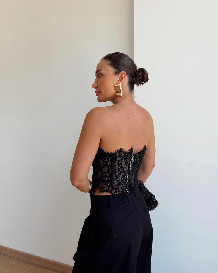 Black Lace Corset