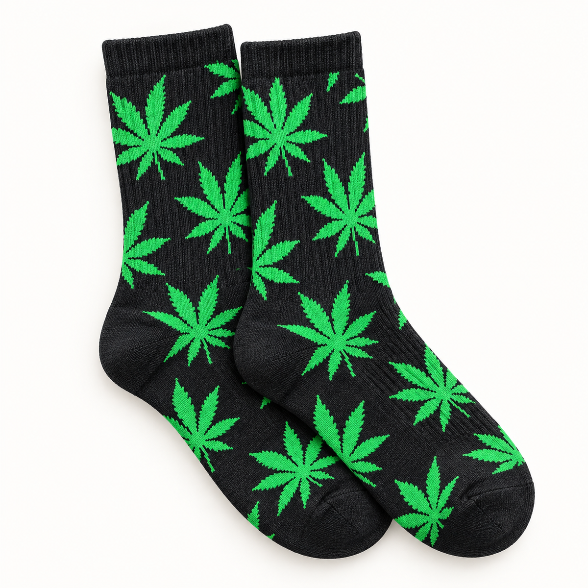 Black Leaf Socks