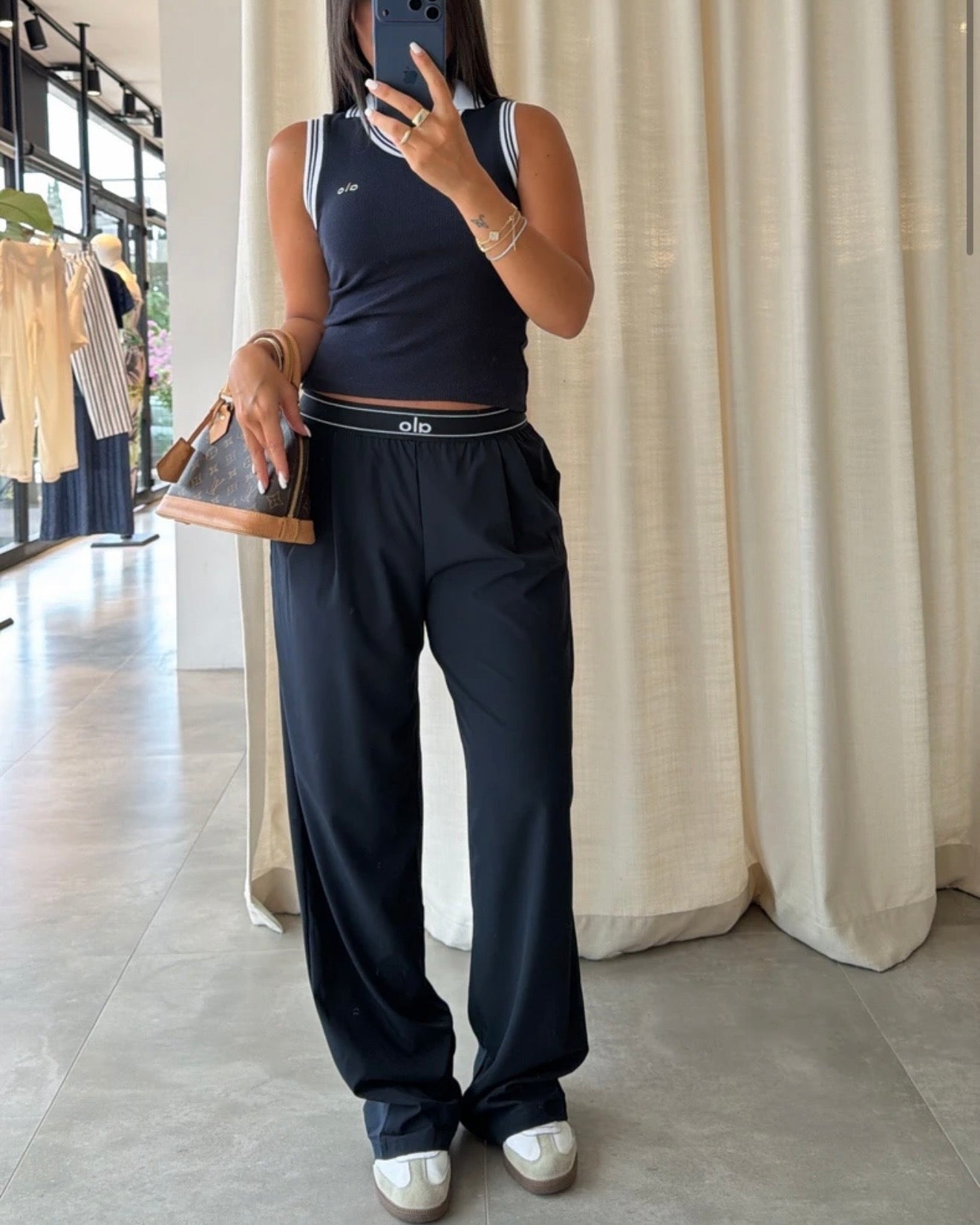 Navy A|o Pants