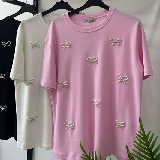 Pearls Bows T-Shirts