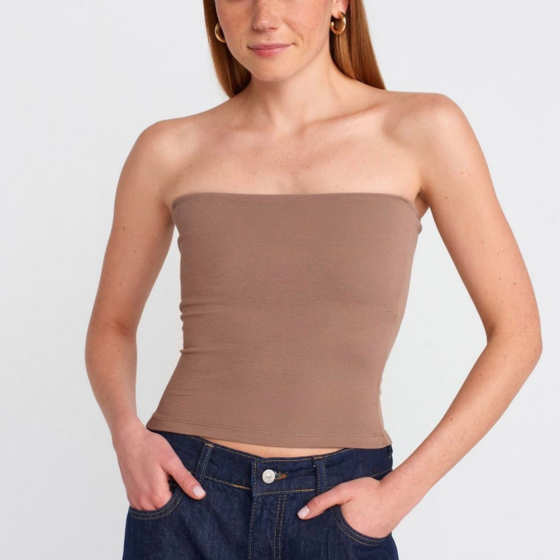 Nude Bandeau Top