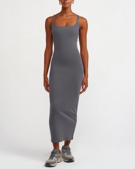 Dark Gray Long Dress