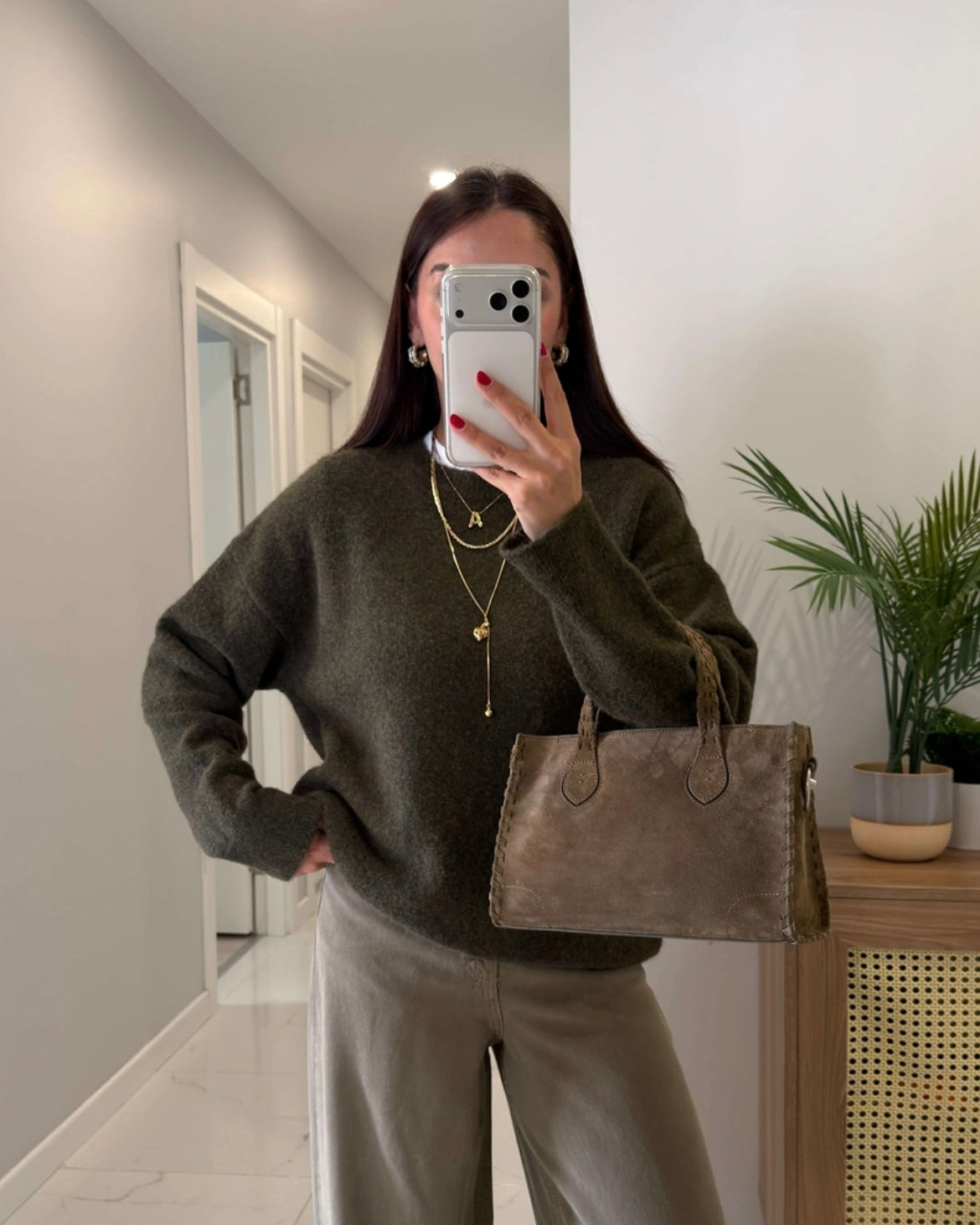 Green Basic Sweater
