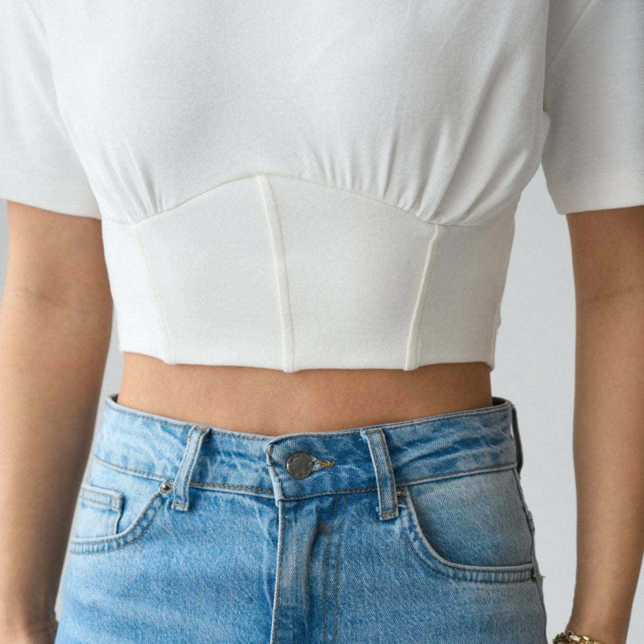 Corset White T-Shirt