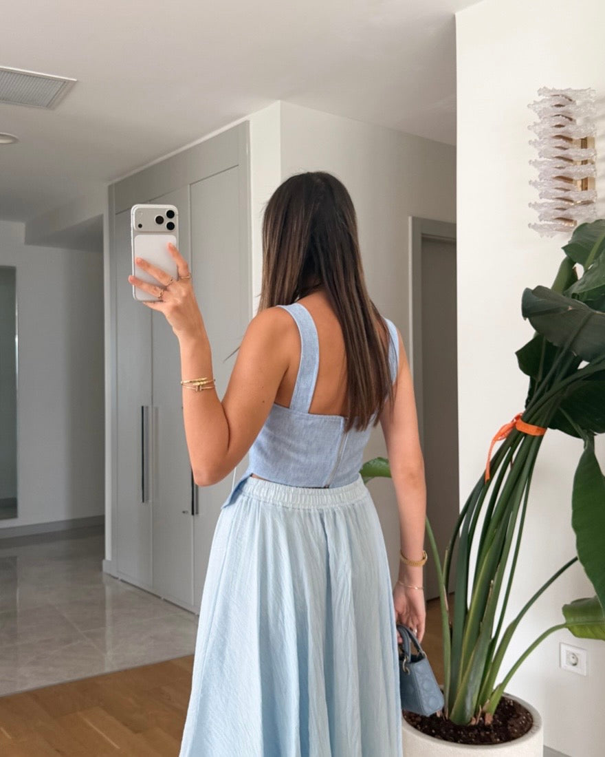 Blue Sienna Top