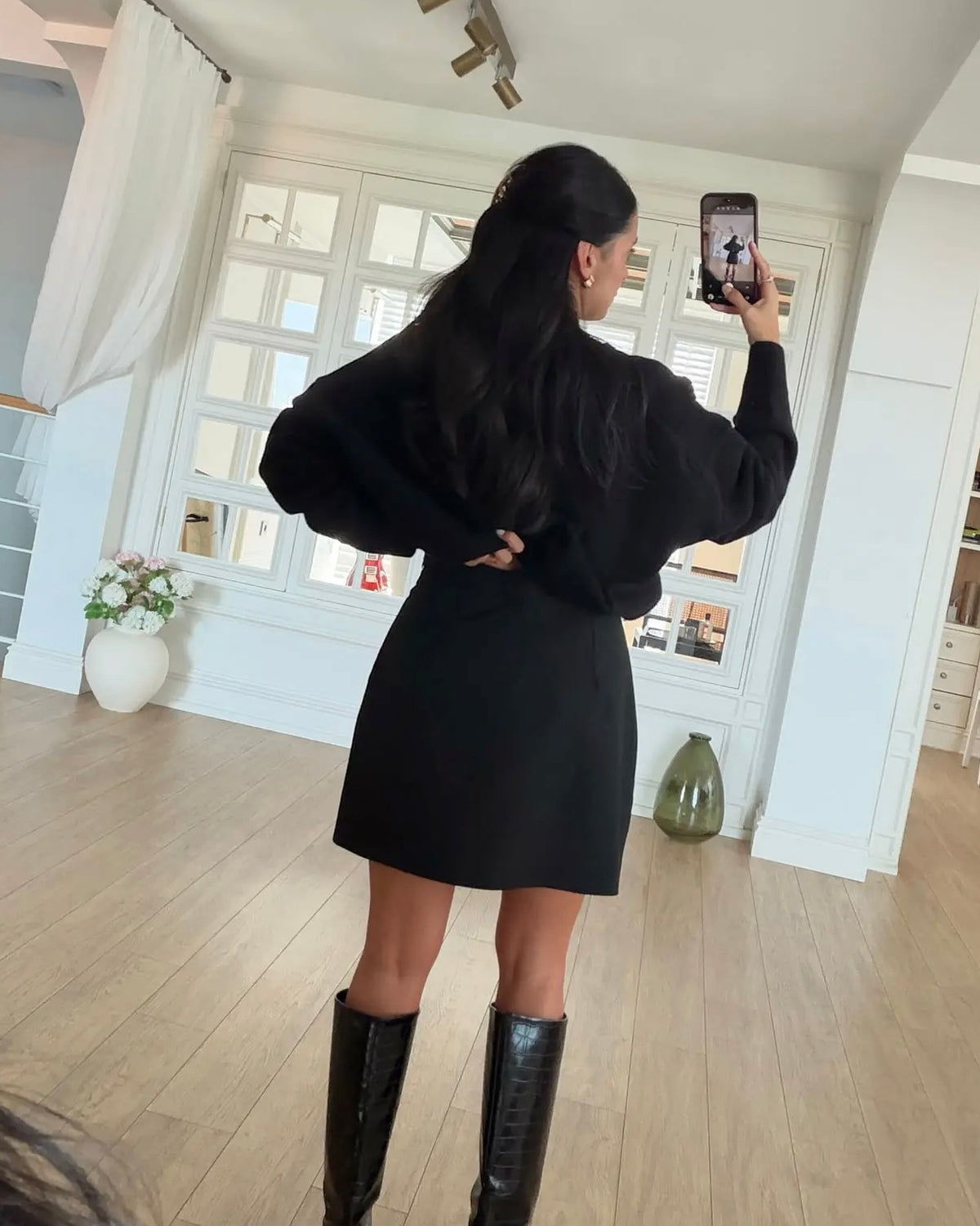 Black Lace Skirt