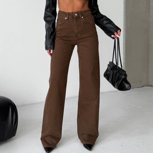 Brown Denim Pants