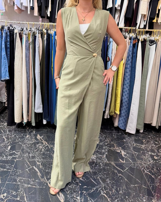Olive green jumpsuit