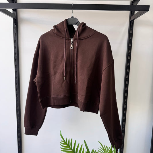 Brown Zip Up Jacket