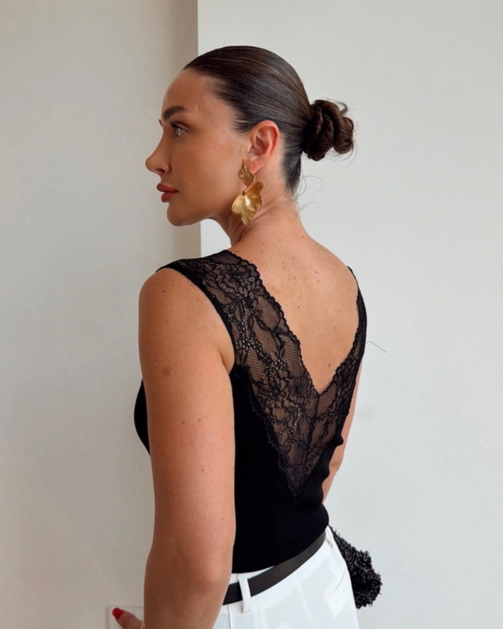Black Lace Top