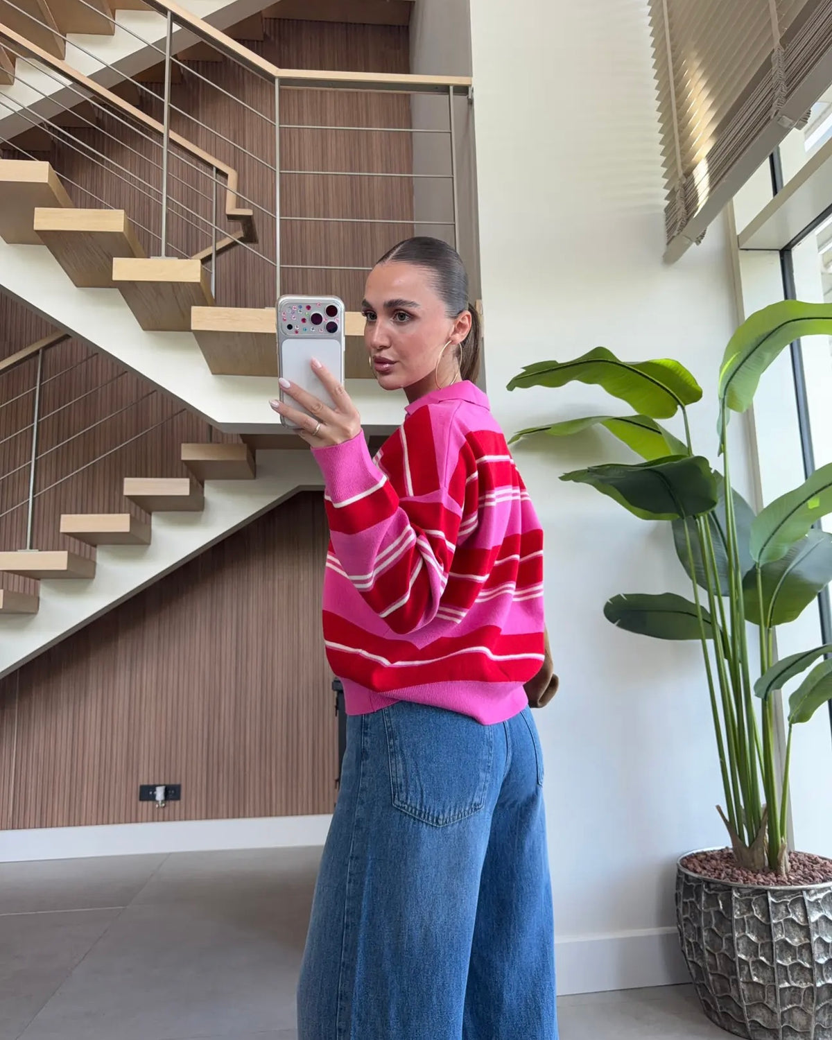 Red Striped Sweater