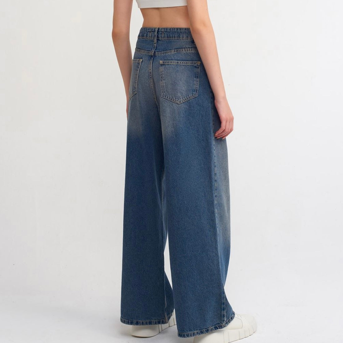 Dark Blue Denim Pants