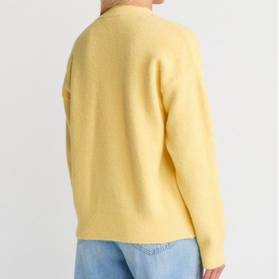 Yellow Round Neck Sweater