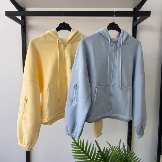 Zip Up Cargo Jacket