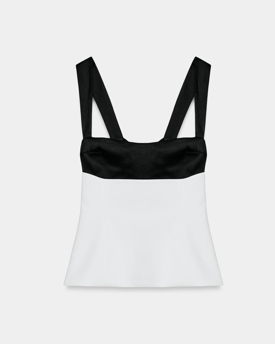 Black And White Bow Top