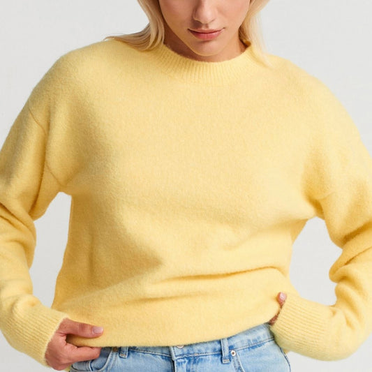 Yellow Round Neck Sweater