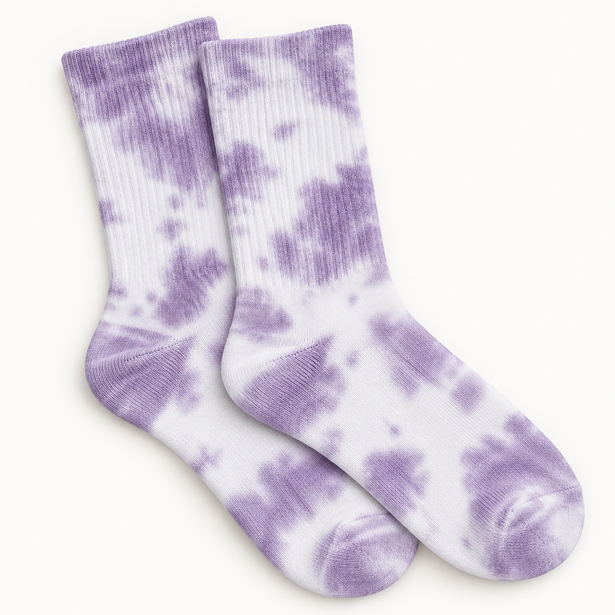 Purple Tie Dye Socks