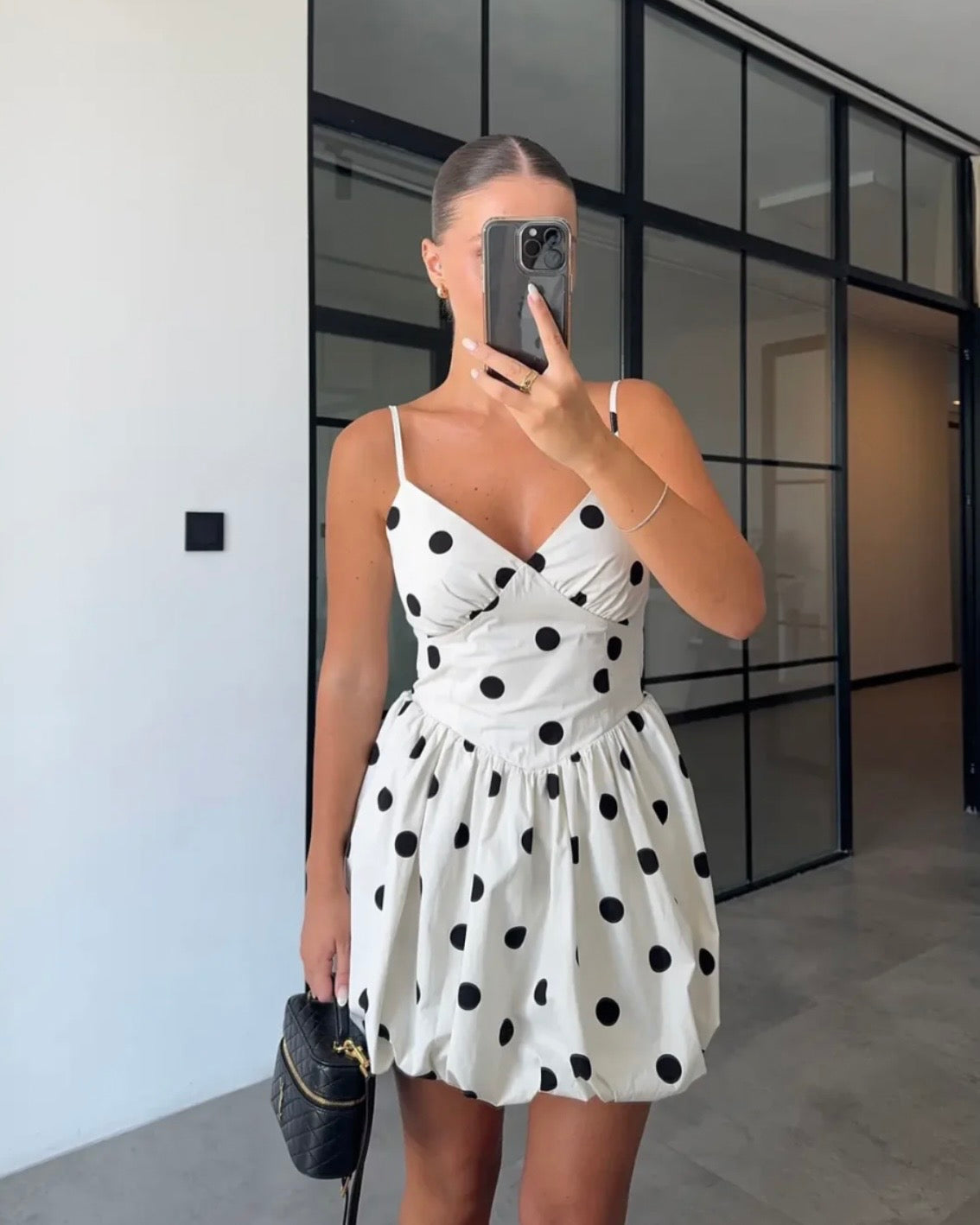 Polka Dots Short Dress