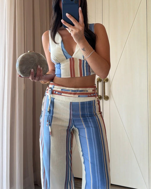 3 Pieces Striped Set