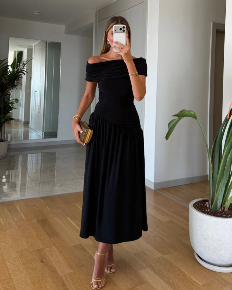 Black Off-Shoulders Dress