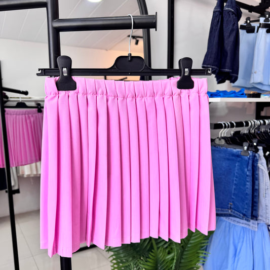Pink Pleated Skirt
