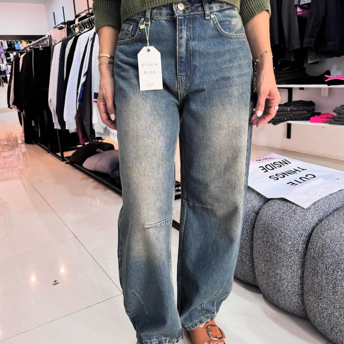 Balloon Denim Pants