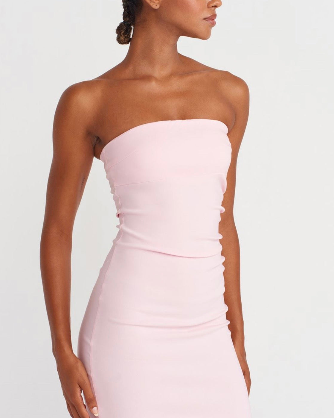 Pink Ruched Dress