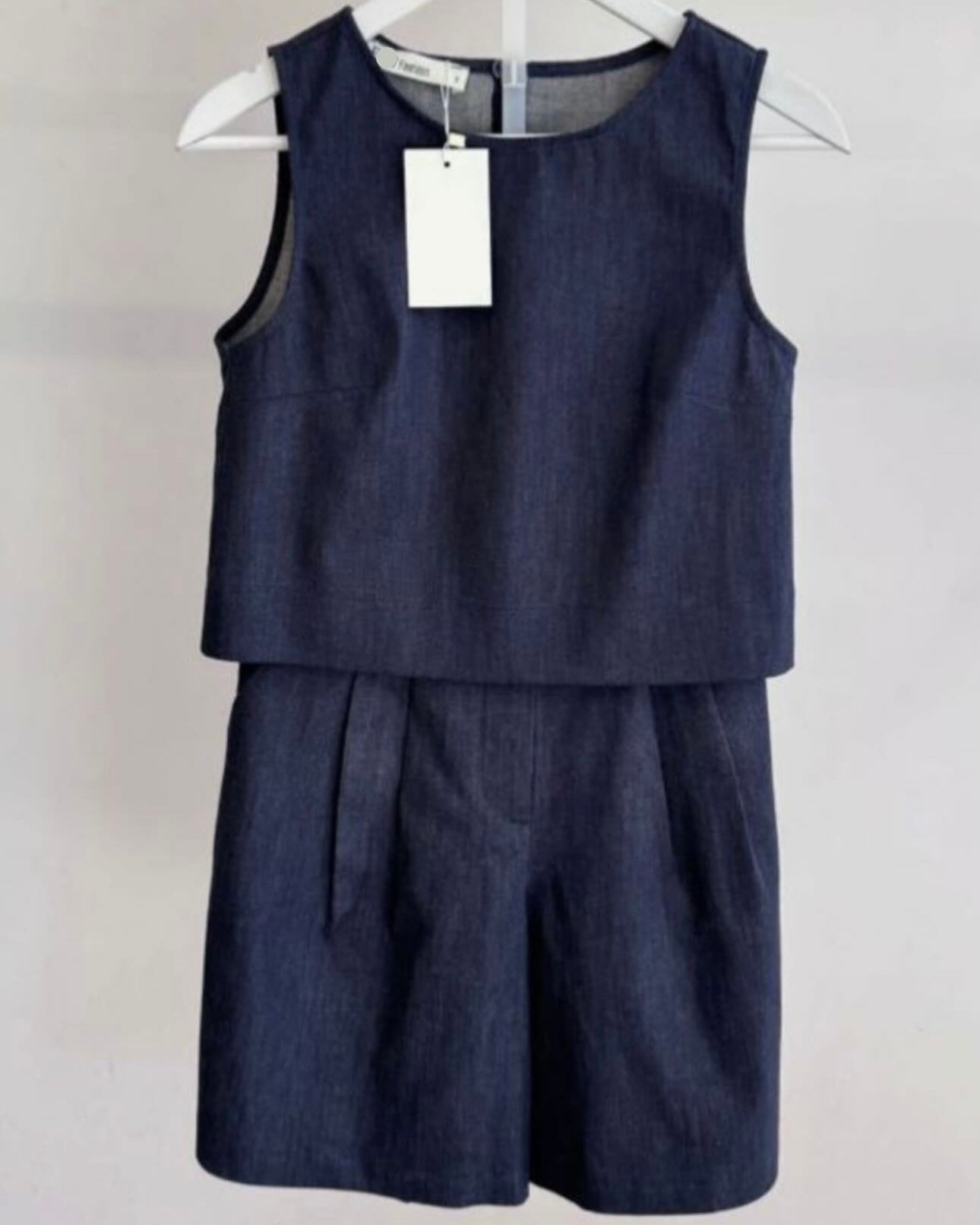 Dark Blue Denim Set