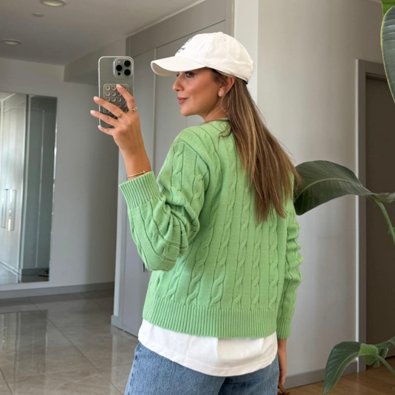 Green Knit Sweater