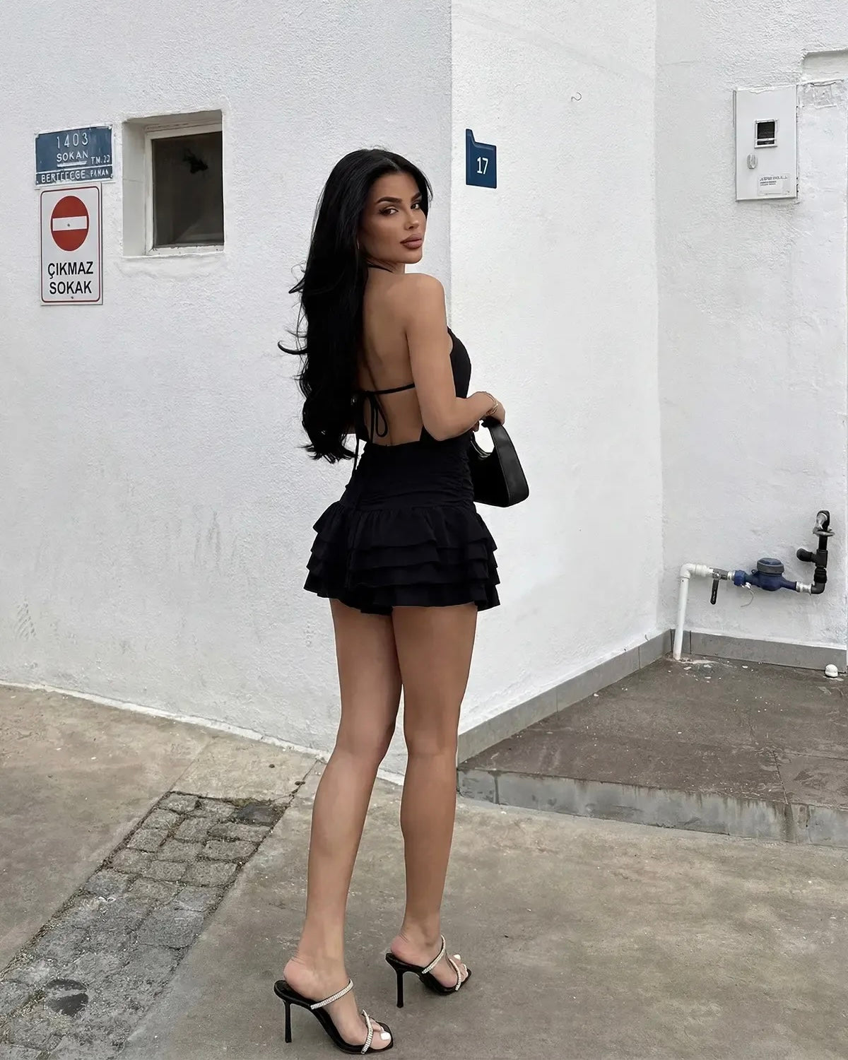 Black Marla Mini Dress