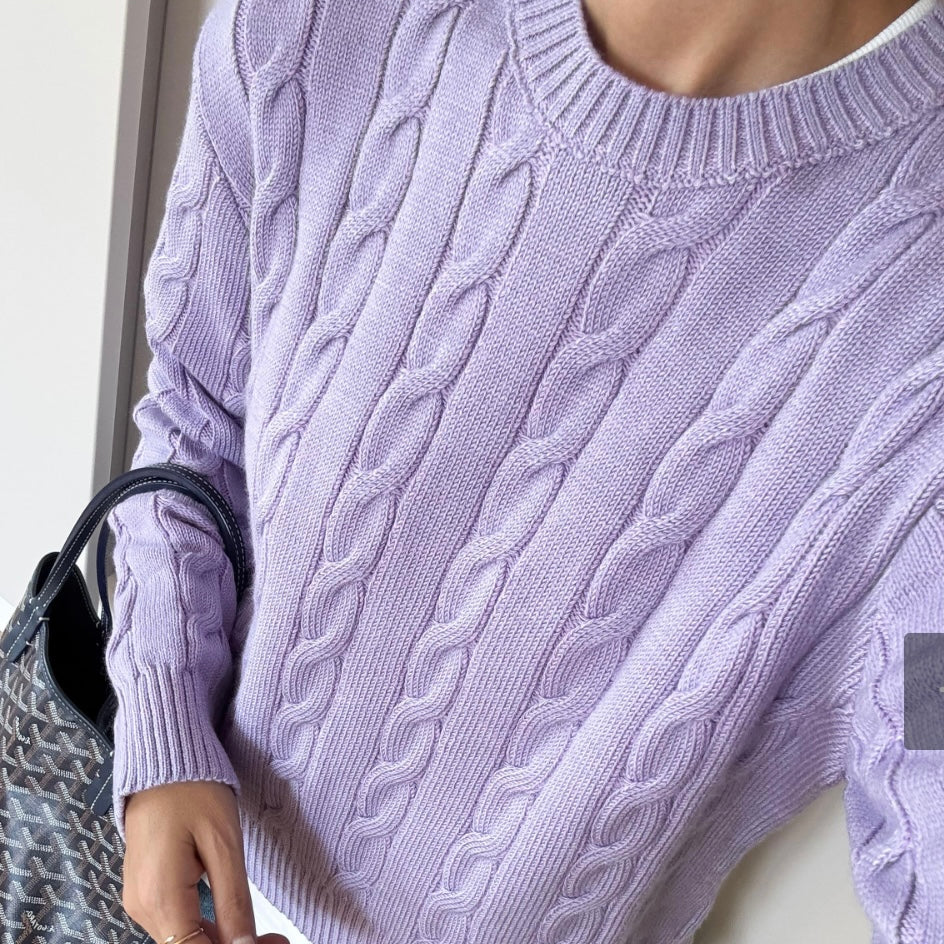 Purple Knit Sweater