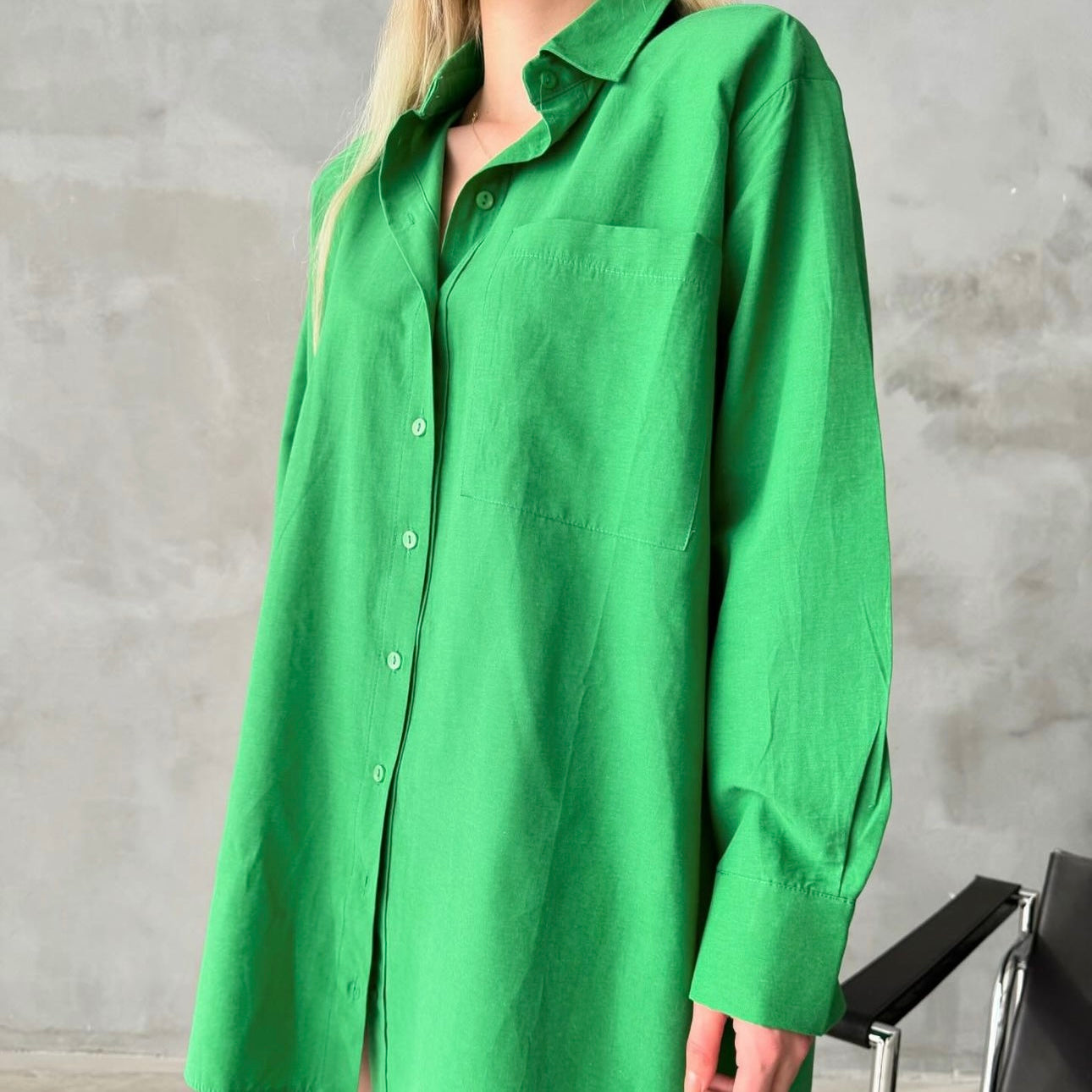 Green Oversized Shirt