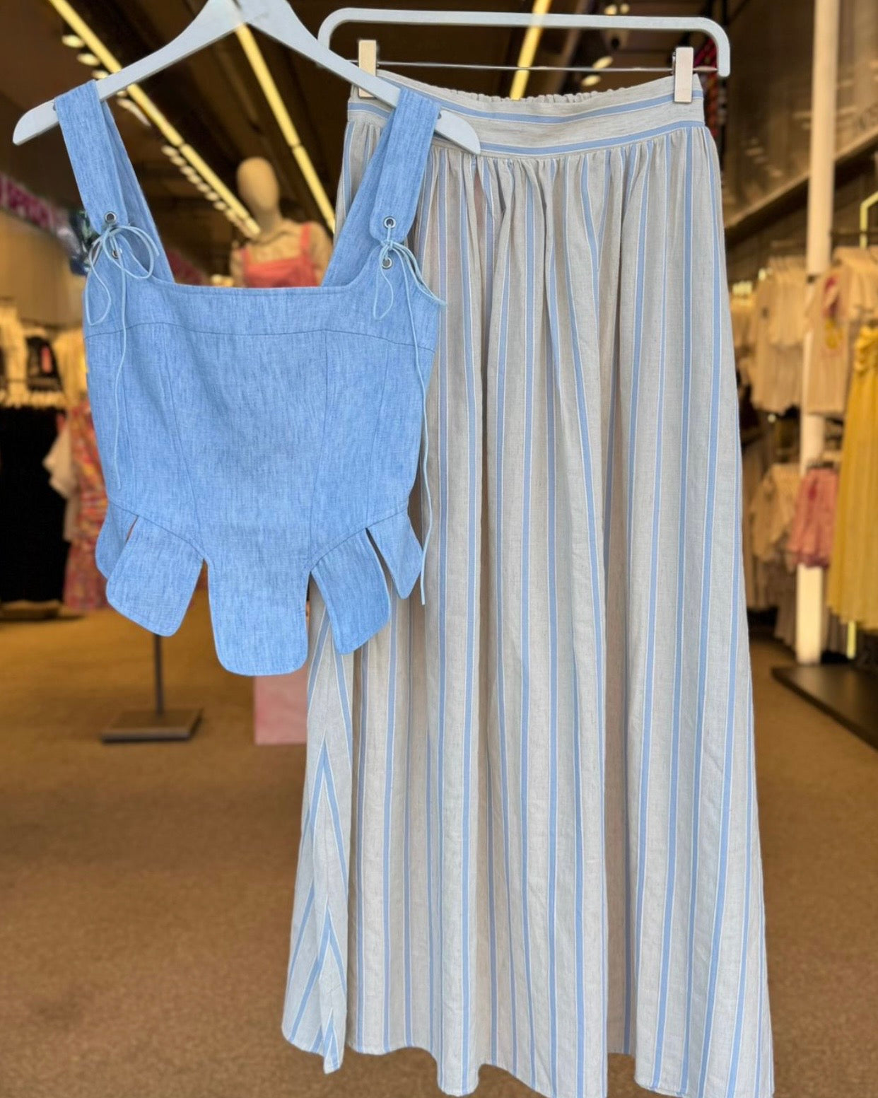 Striped Maxi Skirt