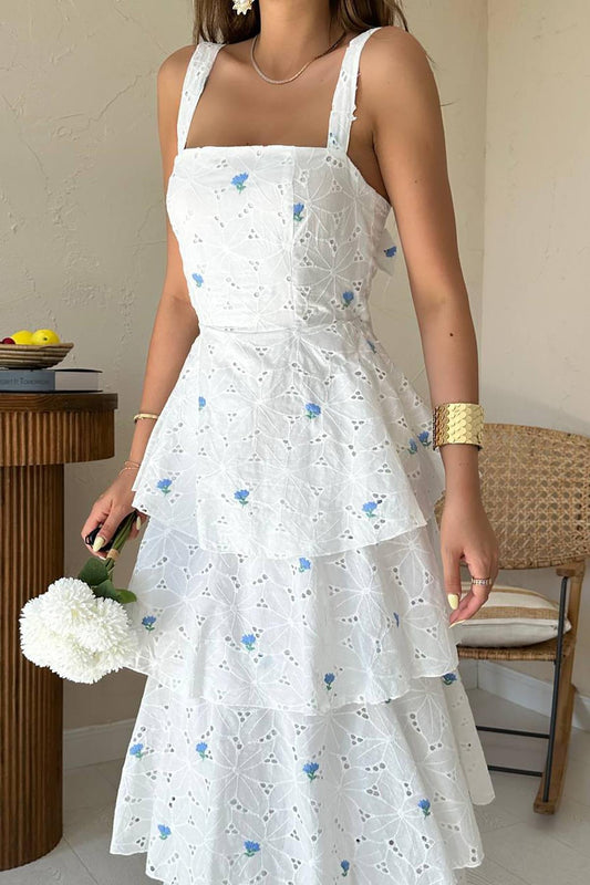 White Floral Dress