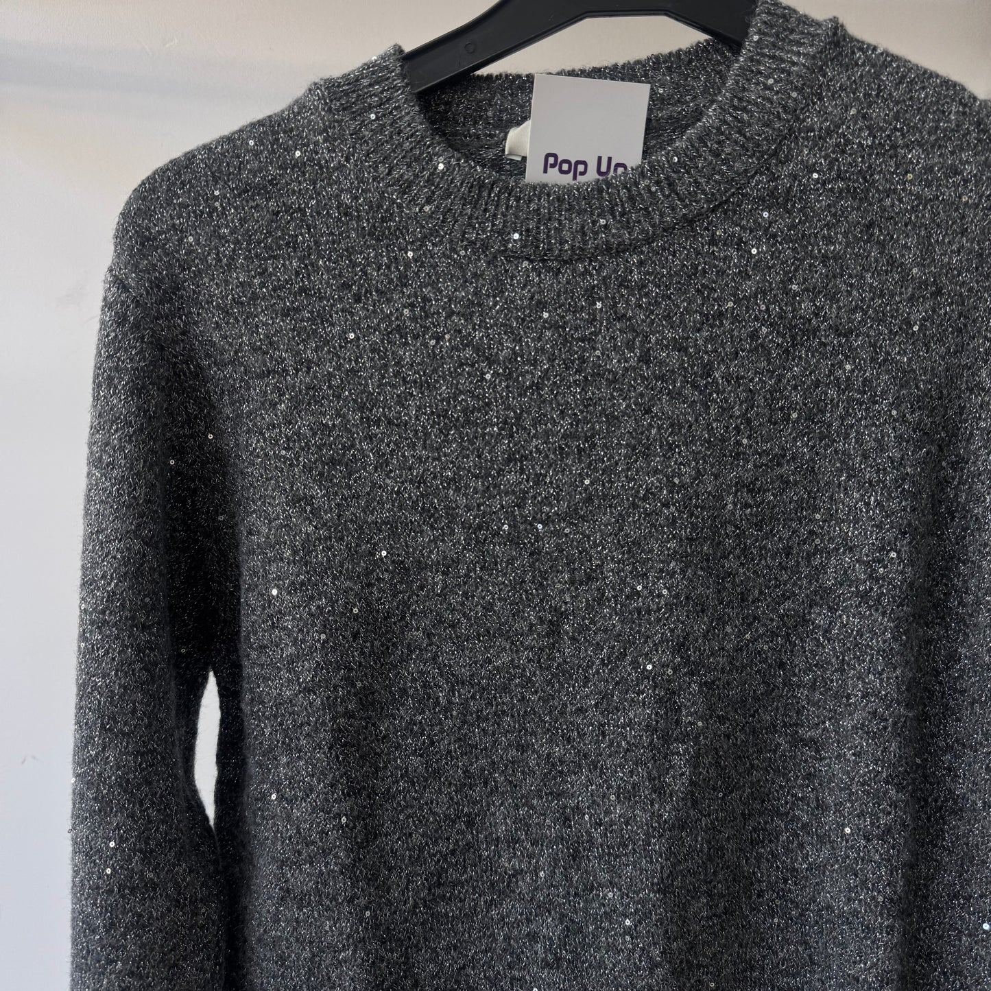 Gray Glitter Sweater