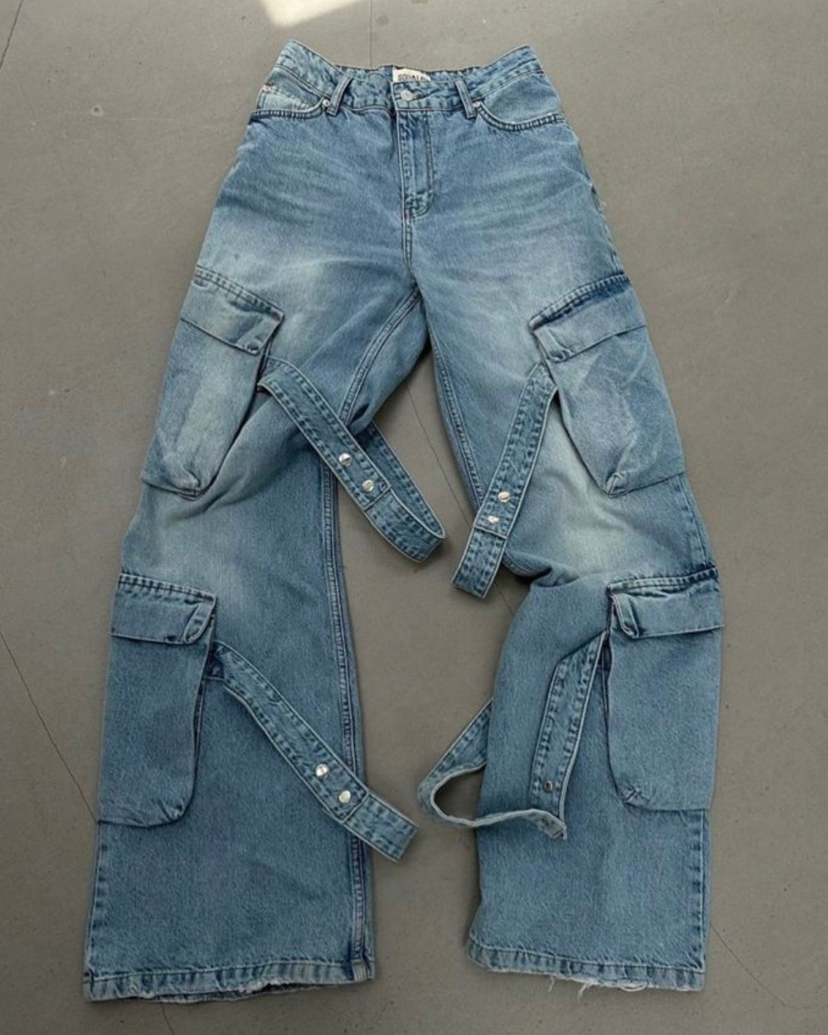 Cargo Denim Pants