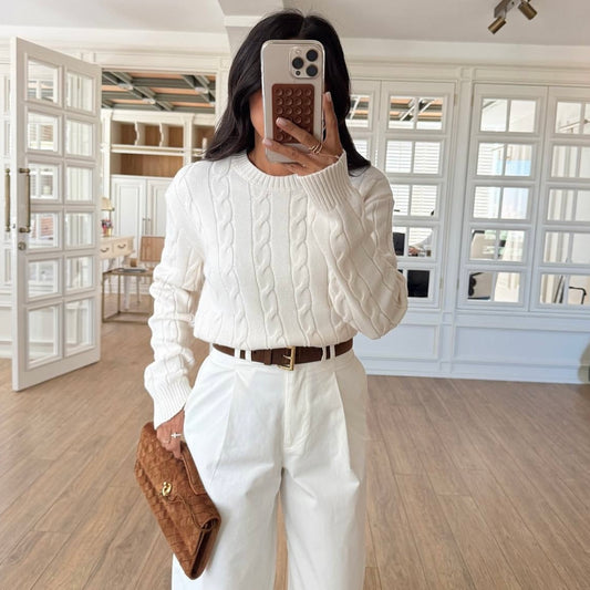 White Knit Sweater